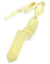 Load image into Gallery viewer, Cardi Pre-Tied Banana Luxury Satin Skinny Necktie