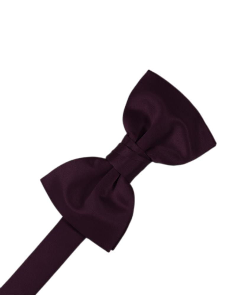 Cardi Pre-Tied Berry Luxury Satin Bow Tie