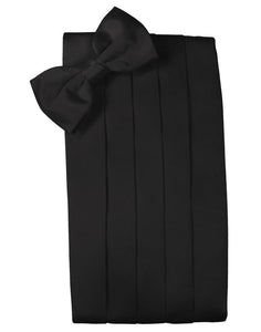 Cardi Black Luxury Satin Cummerbund