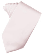 Load image into Gallery viewer, Cardi Self Tie Blush Luxury Satin Necktie