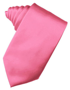 Cardi Self Tie Bubblegum Luxury Satin Necktie