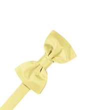 Load image into Gallery viewer, Cardi Pre-Tied Canary Luxury Satin Bow Tie