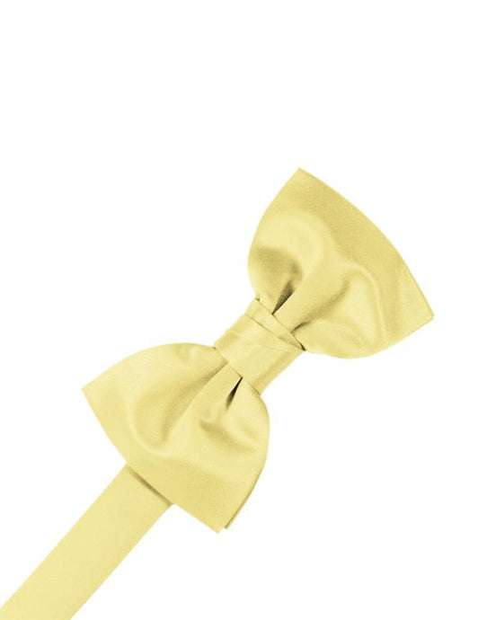 Cardi Pre-Tied Canary Luxury Satin Bow Tie