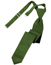 Load image into Gallery viewer, Cardi Pre-Tied Clover Luxury Satin Skinny Necktie