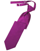 Load image into Gallery viewer, Cardi Pre-Tied Fuchsia Luxury Satin Necktie