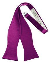 Load image into Gallery viewer, Cardi Self Tie Fuchsia Luxury Satin Bow Tie
