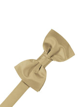 Load image into Gallery viewer, Cardi Pre-Tied Golden Luxury Satin Bow Tie