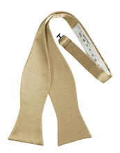 Load image into Gallery viewer, Cardi Self Tie Golden Luxury Satin Bow Tie