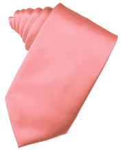 Load image into Gallery viewer, Cardi Self Tie Guava Luxury Satin Necktie