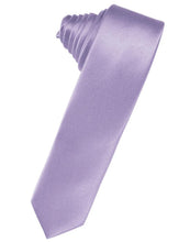 Load image into Gallery viewer, Cardi Self Tie Heather Luxury Satin Skinny Necktie