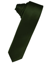 Load image into Gallery viewer, Cardi Self Tie Holly Luxury Satin Skinny Necktie