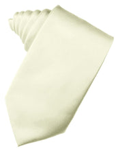 Load image into Gallery viewer, Cardi Self Tie Ivory Luxury Satin Necktie