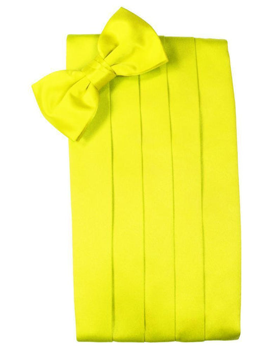 Cardi Lemon Luxury Satin Cummerbund