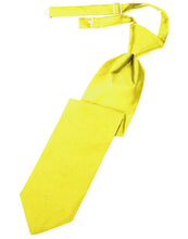 Load image into Gallery viewer, Cardi Pre-Tied Lemon Luxury Satin Necktie