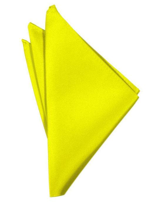 Cardi Lemon Luxury Satin Pocket Square