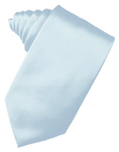 Load image into Gallery viewer, Cardi Self Tie Light Blue Luxury Satin Necktie