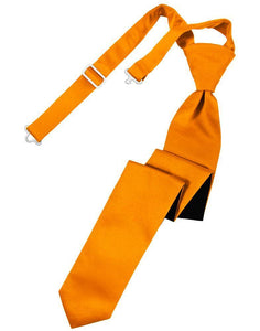 Cardi Pre-Tied Mandarin Luxury Satin Skinny Necktie
