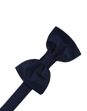 Load image into Gallery viewer, Cardi Pre-Tied Midnight Luxury Satin Bow Tie