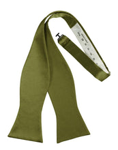 Load image into Gallery viewer, Cardi Self Tie Moss Luxury Satin Bow Tie