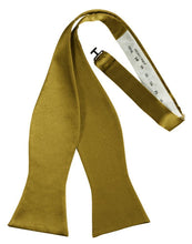 Load image into Gallery viewer, Cardi Self Tie New Gold Luxury Satin Bow Tie