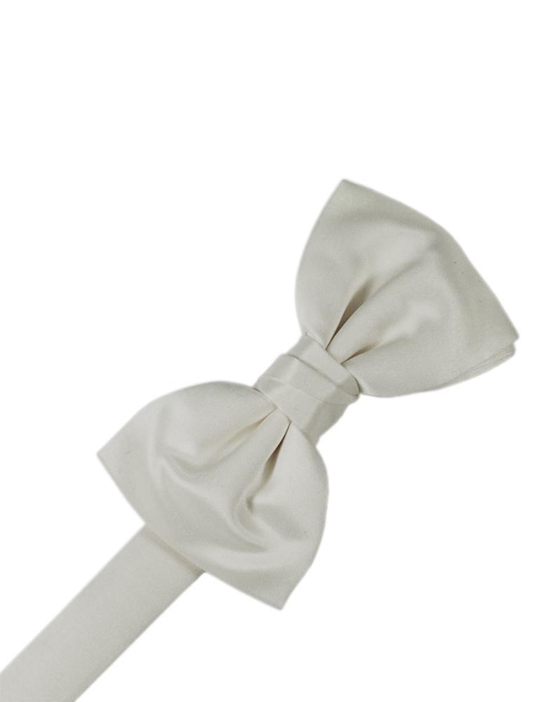 Cardi Pre-Tied Platinum Luxury Satin Bow Tie