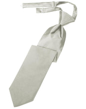 Load image into Gallery viewer, Cardi Pre-Tied Platinum Luxury Satin Necktie