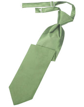 Load image into Gallery viewer, Cardi Pre-Tied Sage Luxury Satin Necktie
