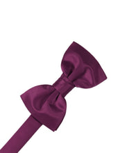 Load image into Gallery viewer, Cardi Pre-Tied Sangria Luxury Satin Bow Tie
