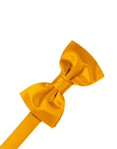 Cardi Pre-Tied Tangerine Luxury Satin Bow Tie
