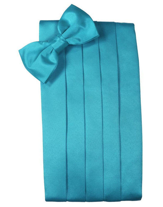 Cardi Turquoise Luxury Satin Cummerbund