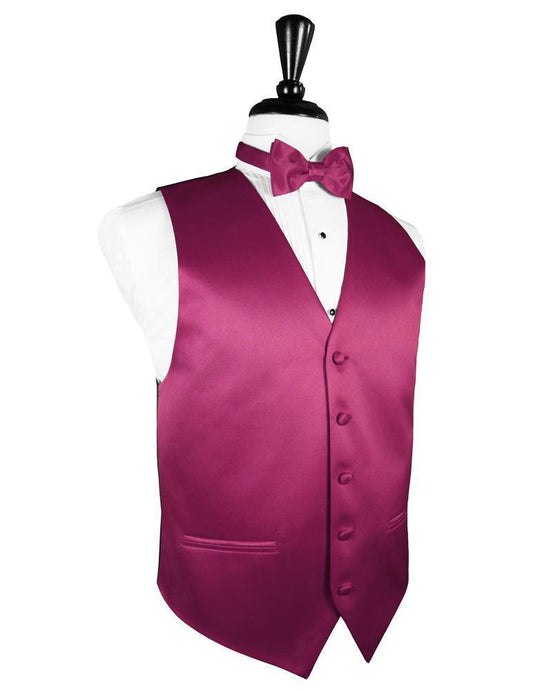 Cardi Watermelon Luxury Satin Tuxedo Vest