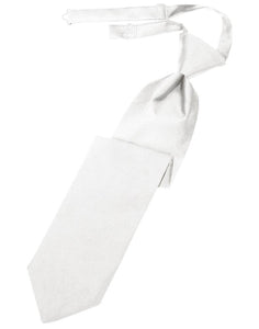 Cardi Pre-Tied White Luxury Satin Necktie