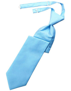 Cardi Blue Ice Solid Twill Windsor Tie