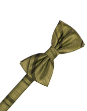 Load image into Gallery viewer, Cardi Pre-Tied Fern Striped Satin Bow Tie