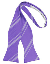 Load image into Gallery viewer, Cardi Self Tie Freesia Striped Satin Bow Tie