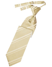 Load image into Gallery viewer, Cardi Pre-Tied Golden Striped Satin Necktie