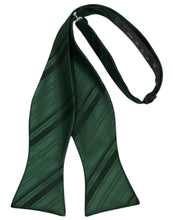Load image into Gallery viewer, Cardi Self Tie Holly Striped Satin Bow Tie
