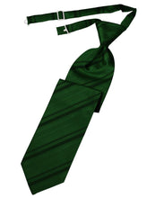 Load image into Gallery viewer, Cardi Pre-Tied Hunter Striped Satin Necktie