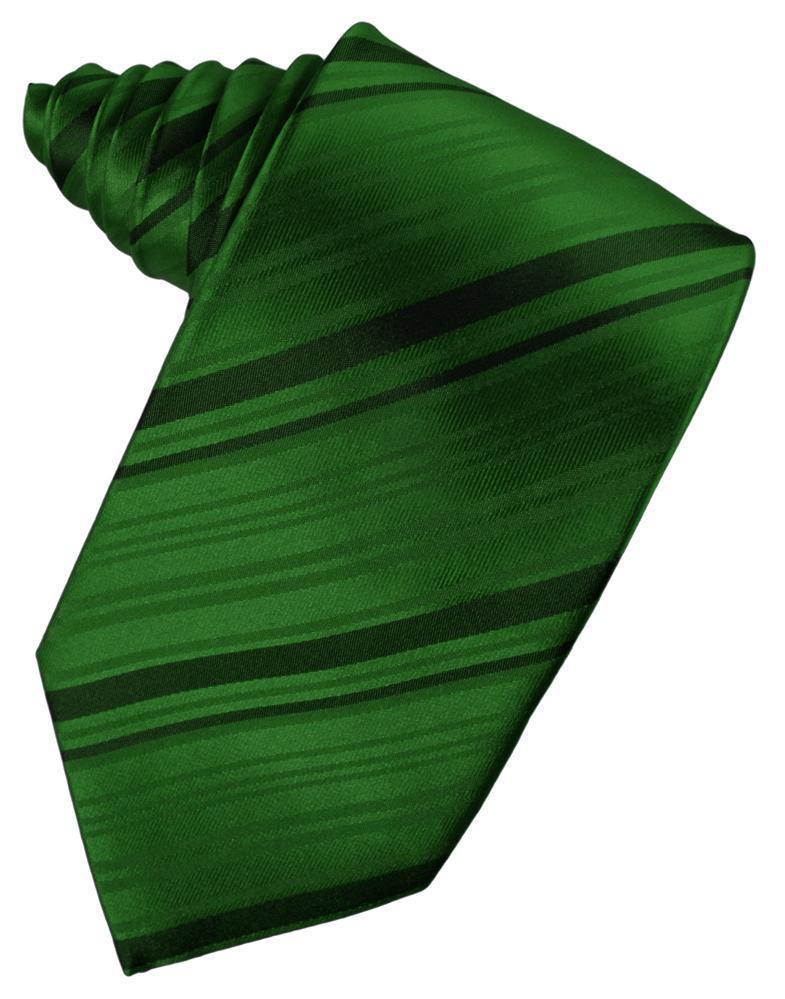 Cardi Self Tie Hunter Striped Satin Necktie