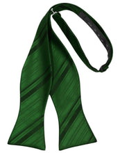 Load image into Gallery viewer, Cardi Self Tie Hunter Striped Satin Bow Tie