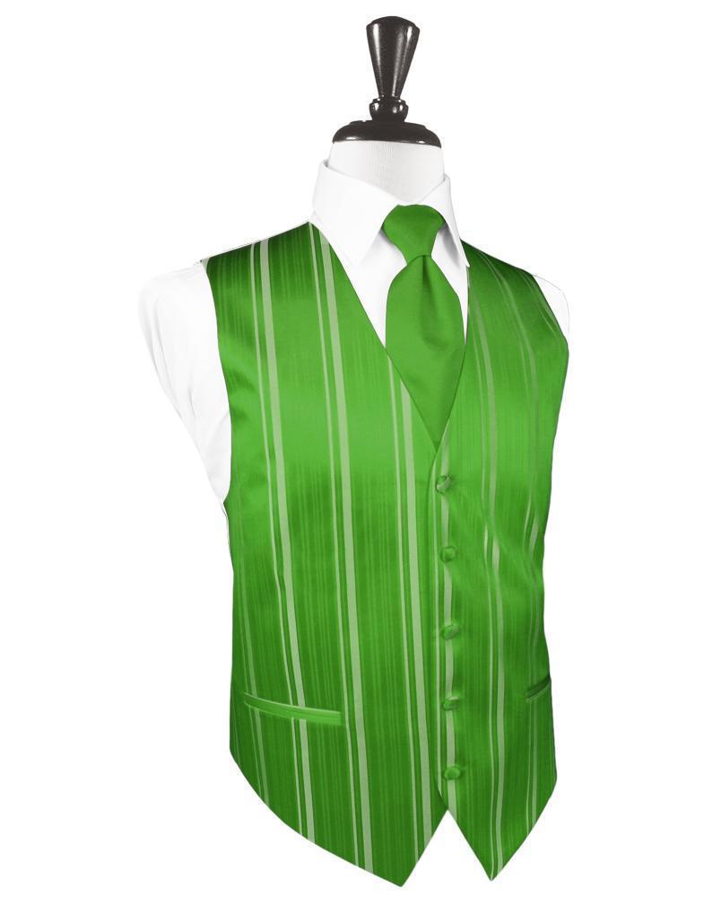 Cardi Kelly Striped Satin Tuxedo Vest