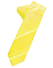 Load image into Gallery viewer, Cardi Self Tie Sunbeam Striped Satin Skinny Necktie