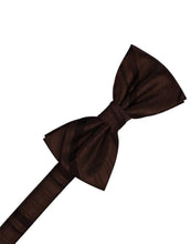 Load image into Gallery viewer, Cardi Pre-Tied Truffle Striped Satin Bow Tie