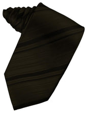 Load image into Gallery viewer, Cardi Self Tie Truffle Striped Satin Necktie