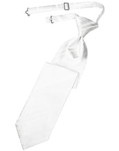 Load image into Gallery viewer, Cardi Pre-Tied White Striped Satin Necktie