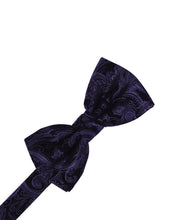 Load image into Gallery viewer, Cardi Pre-Tied Amethyst Tapestry Bow Tie