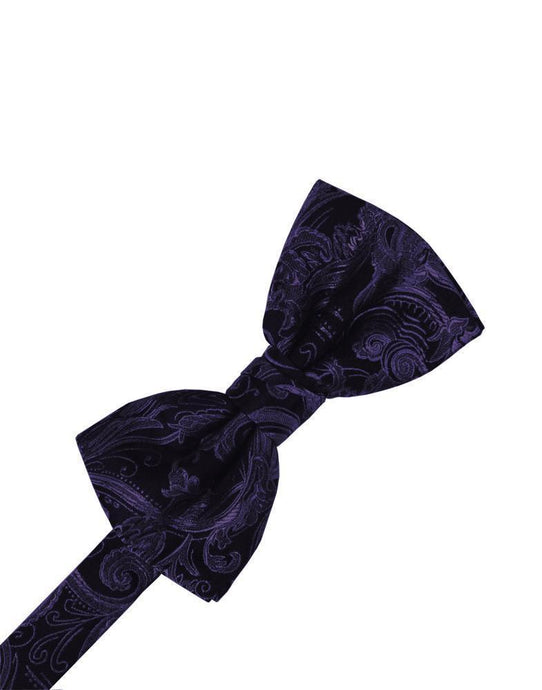 Cardi Pre-Tied Amethyst Tapestry Bow Tie