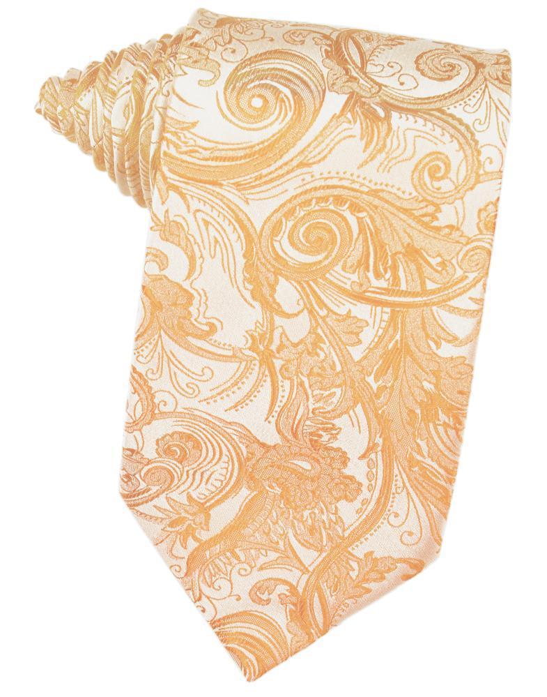 Cardi Self Tie Apricot Tapestry Necktie