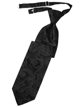 Load image into Gallery viewer, Cardi Pre-Tied Black Tapestry Necktie