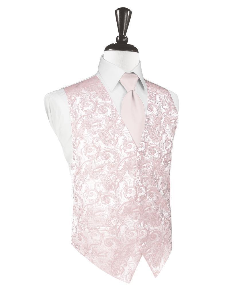 Cardi Blush Tapestry Tuxedo Vest